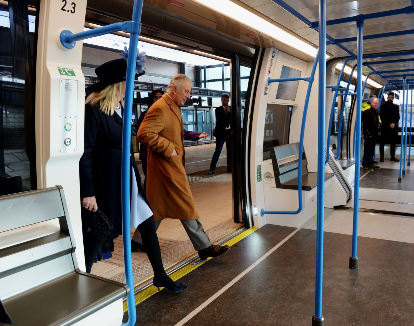 King Charles rides the Luton DART